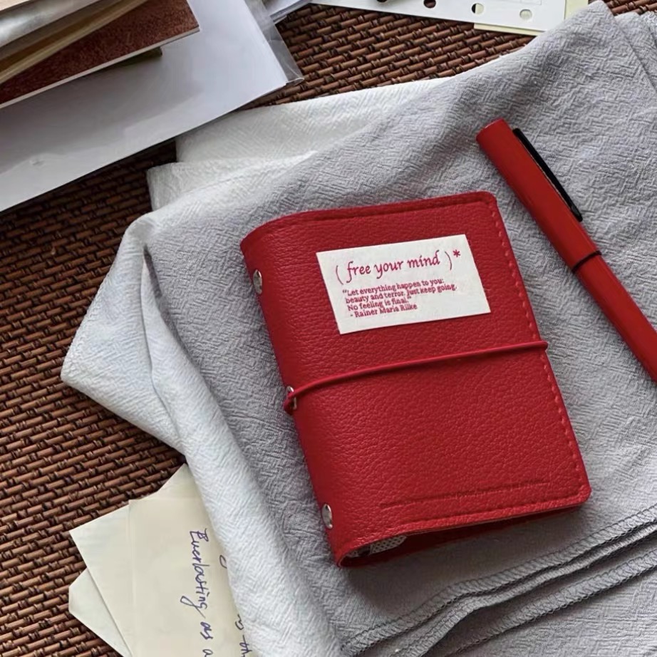 M5 Soft leather Binder Noteboo - Leather Work Diary ulasan dan harga