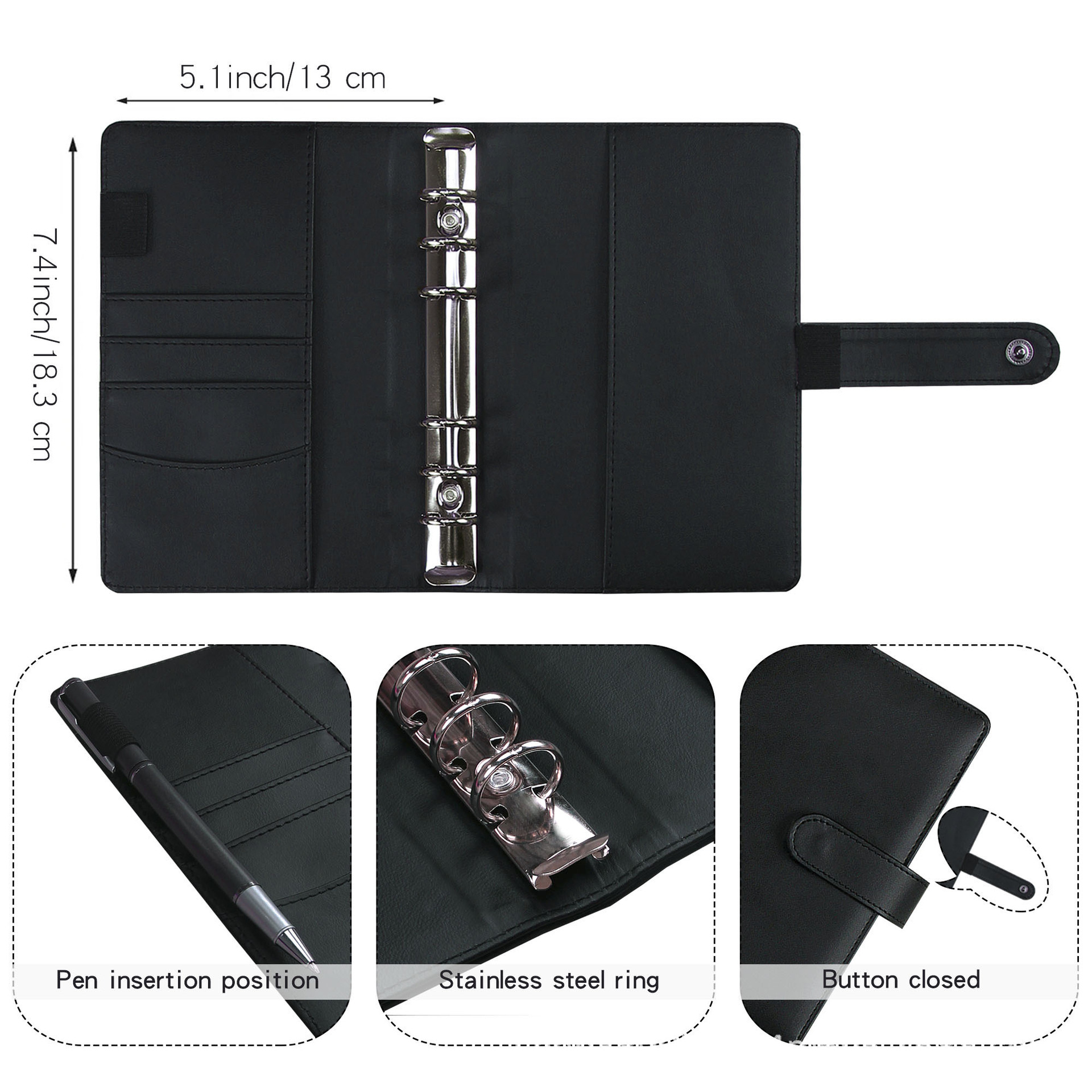 A6 Budget Binder Planner With  - Leather Work Diary ulasan dan harga