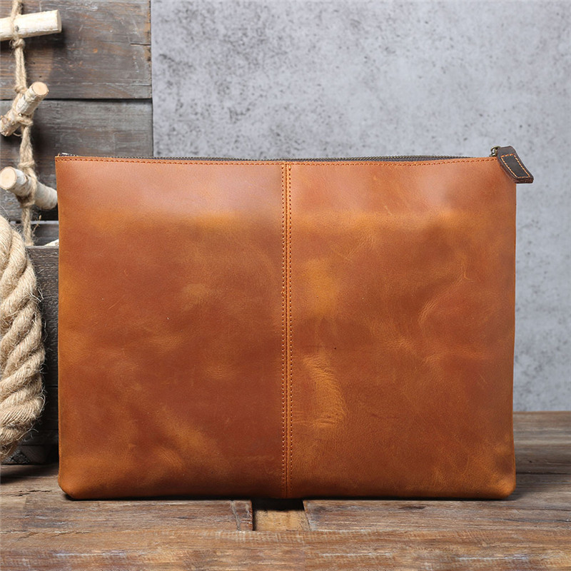 Vintage handmade genuine leath - Leather Work Laptop Bag ulasan dan harga