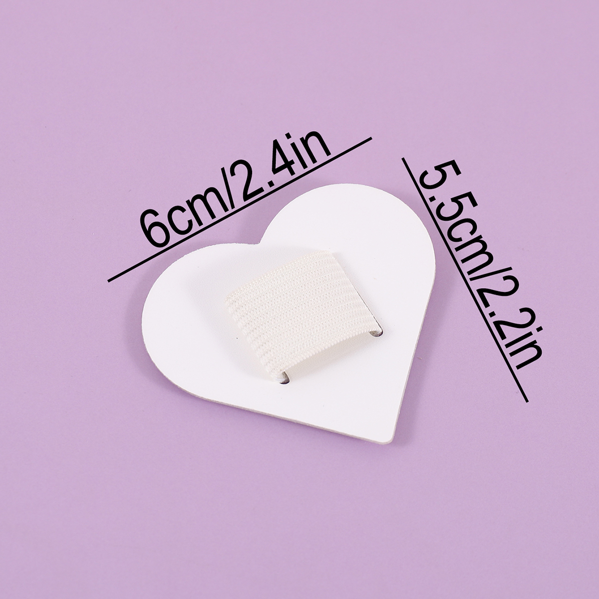 Self-Adhesive Heart Pen Clip H - Leather Work Diary ulasan dan harga