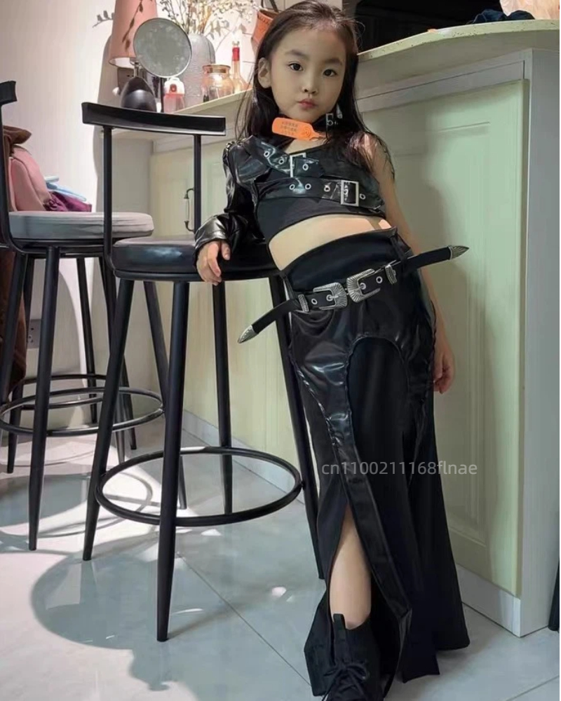 New Girls' Jazz Dance Leather  - Leather Work Overalls ulasan dan harga