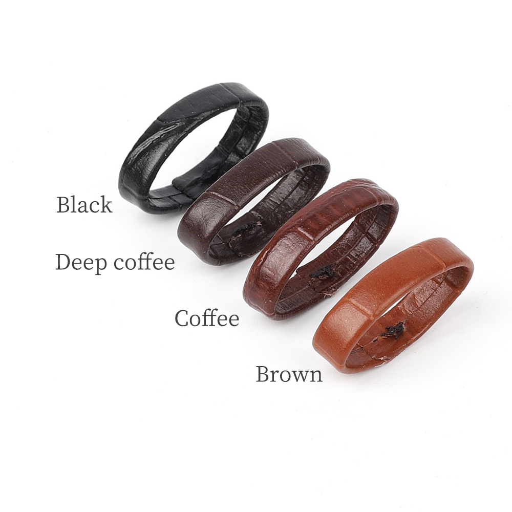 10pcs Genuine Leather Watchban - Leatherwork Rings ulasan dan harga