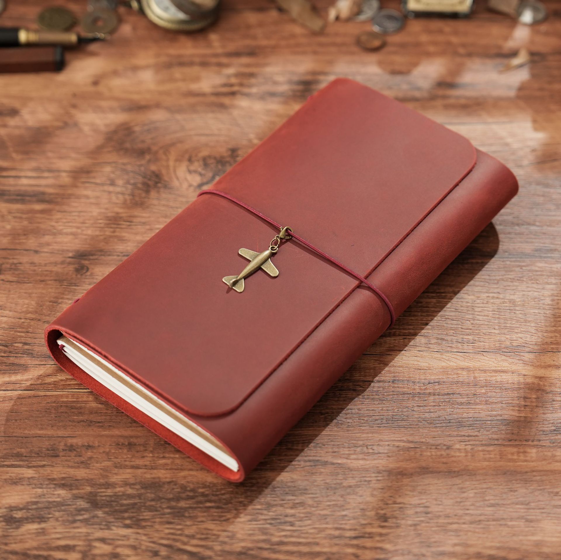 New Arrival Triple Fold TN Tra - Leather Work Diary ulasan dan harga