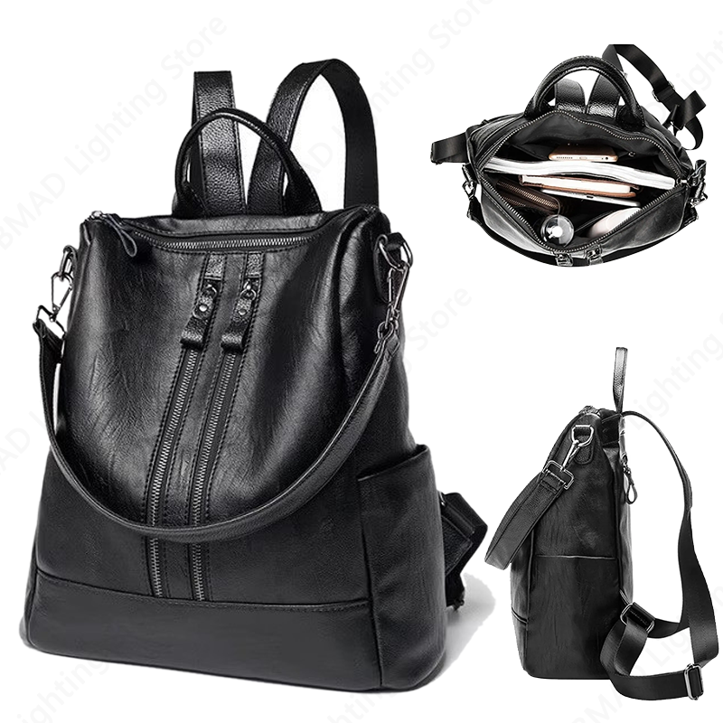 1-4PCS Large Capacity Multifun - Leather Work Laptop Bag ulasan dan harga