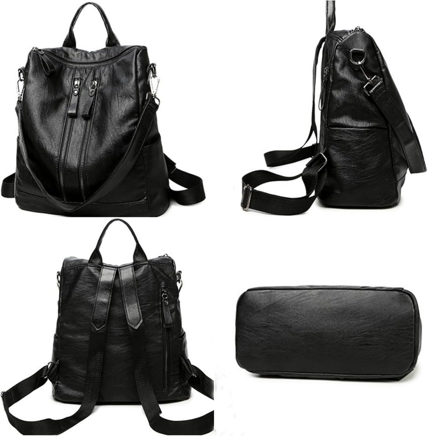 1-4PCS Large Capacity Multifun - Leather Work Laptop Bag ulasan dan harga