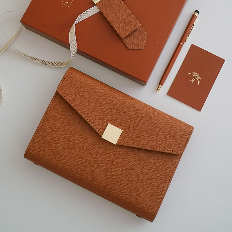 A5 Pu Leather Binder Notebook  - Leather Work Diary ulasan dan harga
