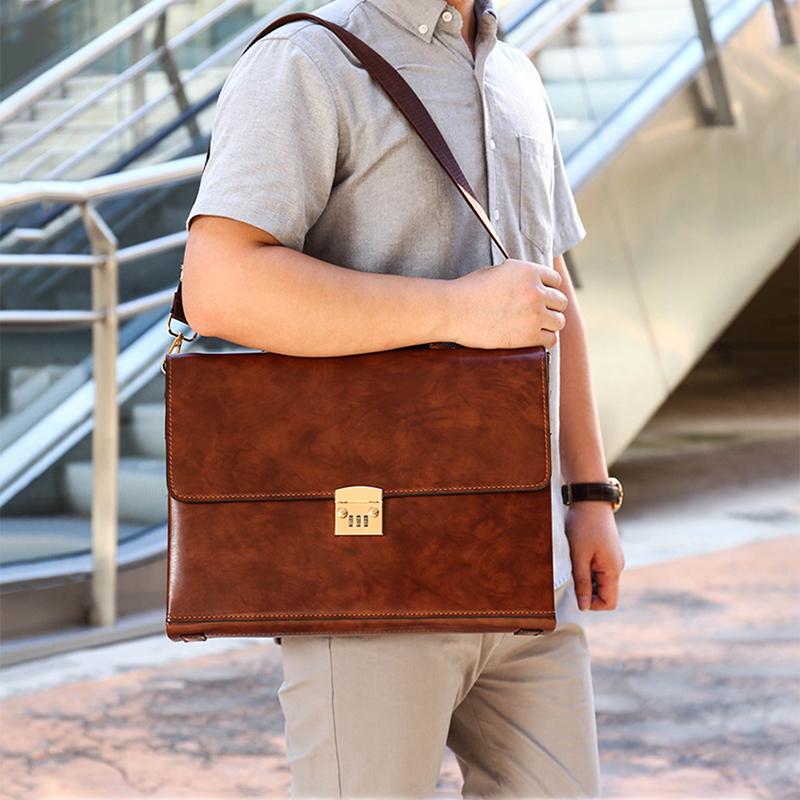 Luxury Leather Briefcases For  - Leather Work Diary ulasan dan harga