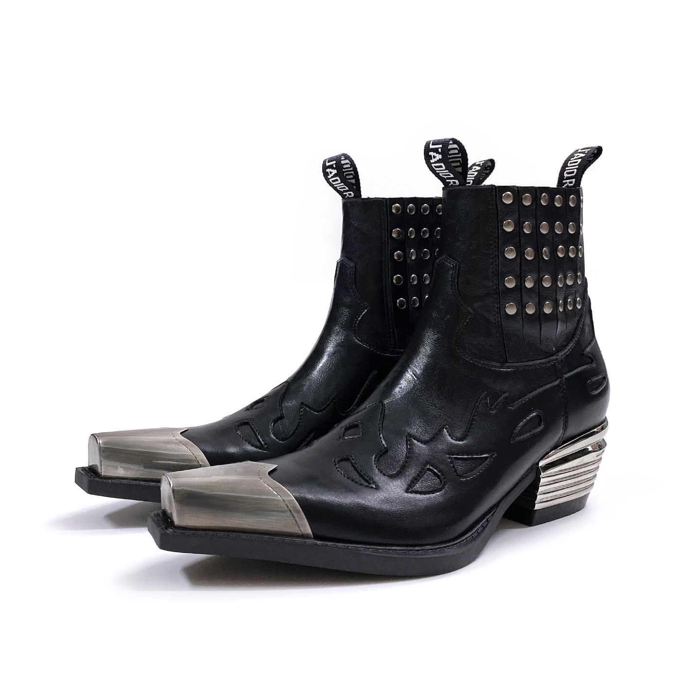 Retro Punk Metal Head Chelsea  - Leatherwork Rivets ulasan dan harga
