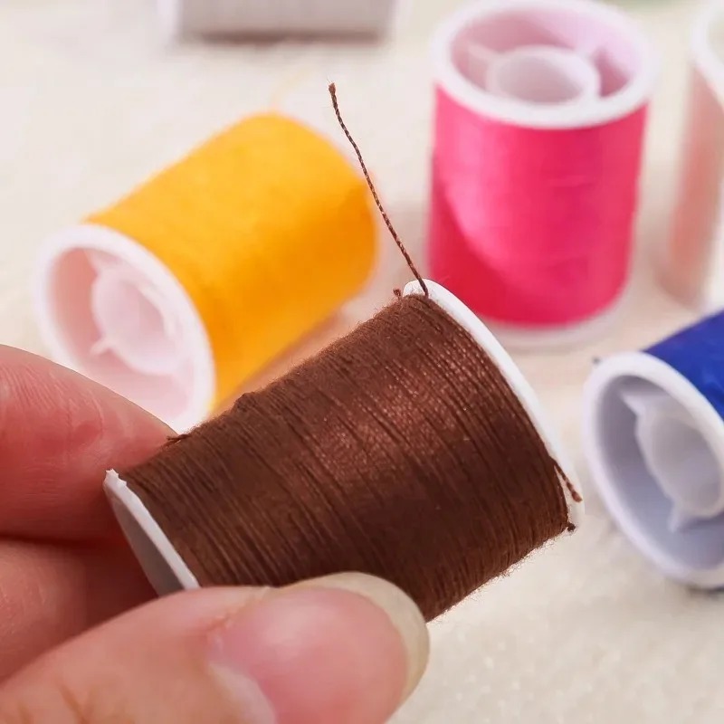 Colourful Bobbins Sewing Threa - Waxed Thread Linen ulasan dan harga