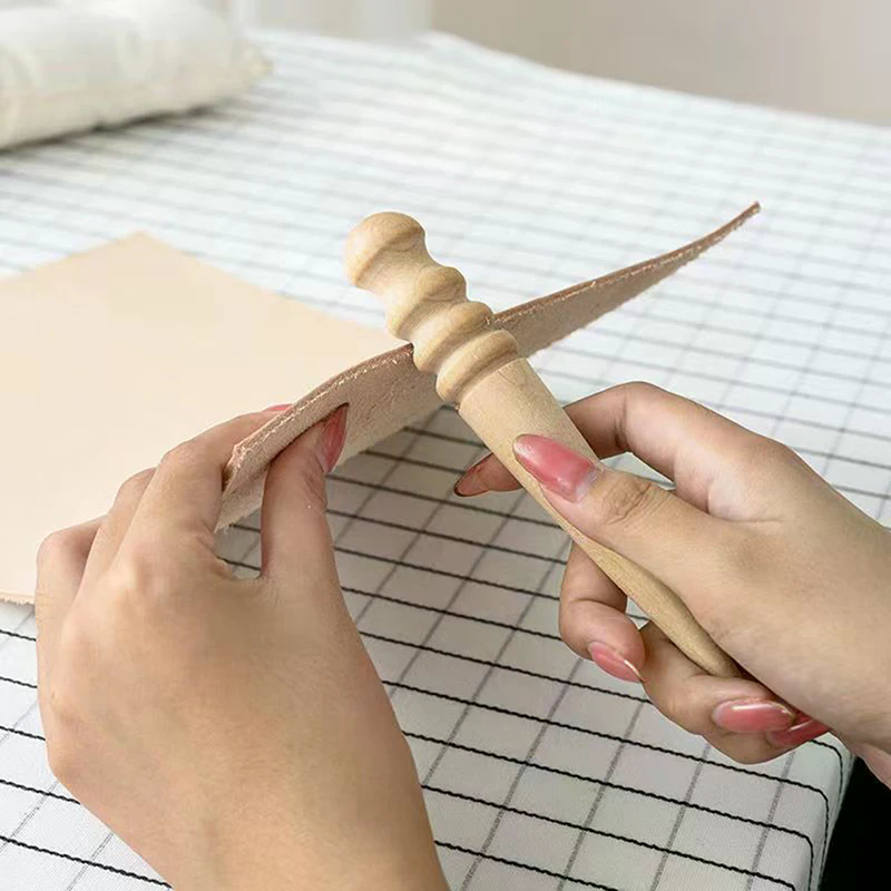 Wooden leather, solid wood rou - Used Leatherwork Tools ulasan dan harga