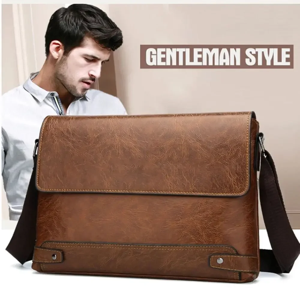 Briefcase For Men PU Leather T - Leather Work Laptop Bag ulasan dan harga