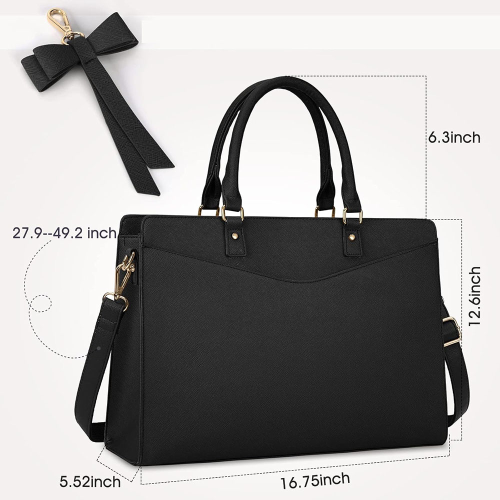 Laptop Bag for Women 15.6 Inch - Leather Work Laptop Bag ulasan dan harga