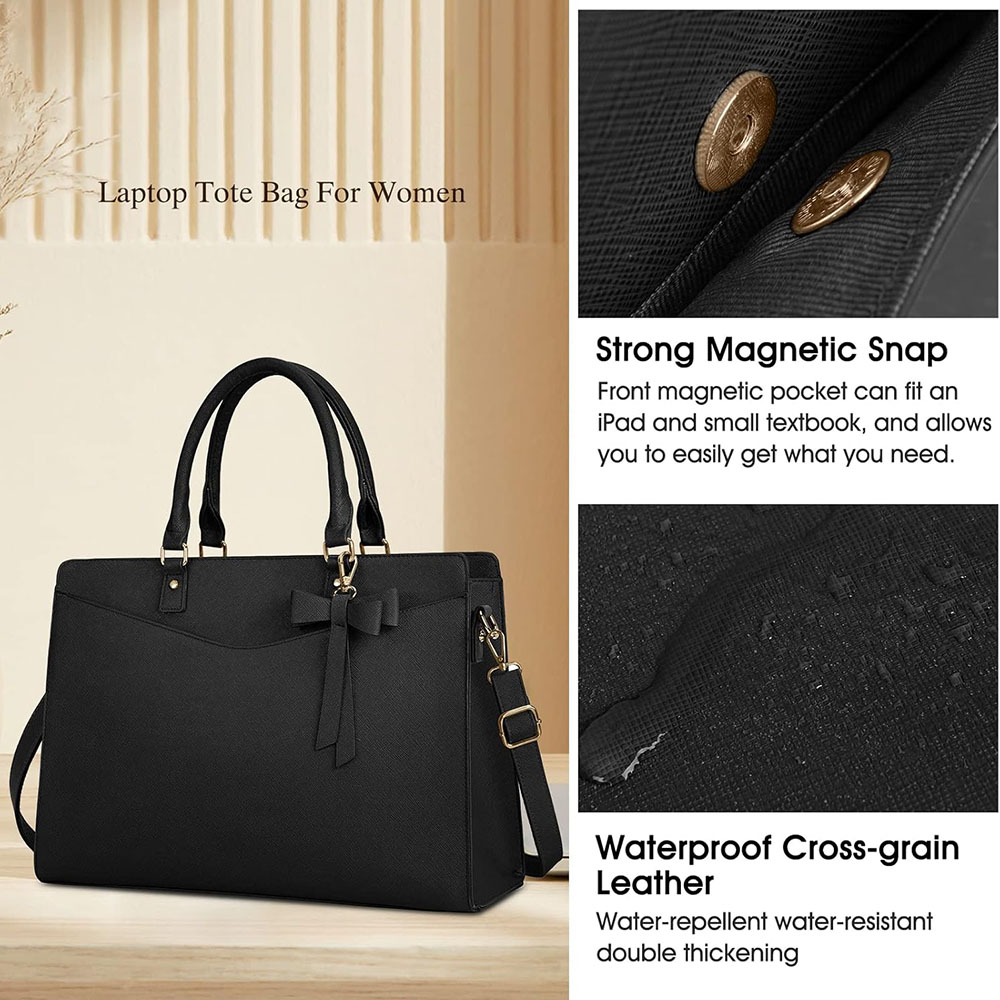 Laptop Bag for Women 15.6 Inch - Leather Work Laptop Bag ulasan dan harga