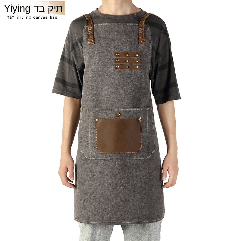Fashionable Wax Canvas Tool Ap - Leather Work Overalls ulasan dan harga