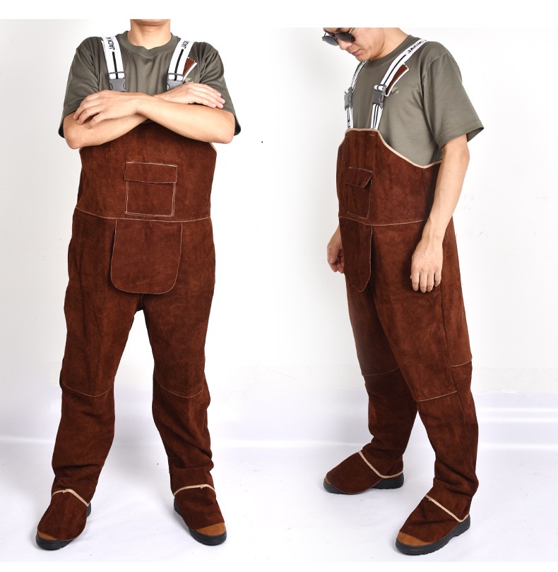 Welding Clothing Men's Overall - Leather Work Overalls ulasan dan harga
