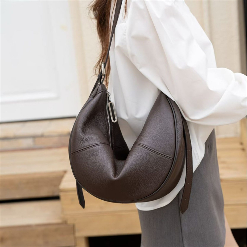 BURMINSA Slouchy Genuine Leath - Leather Work Bag Women ulasan dan harga