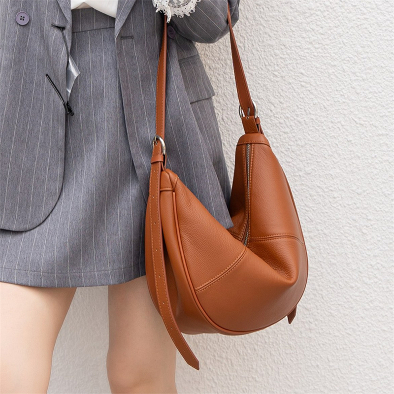 BURMINSA Slouchy Genuine Leath - Leather Work Bag Women ulasan dan harga