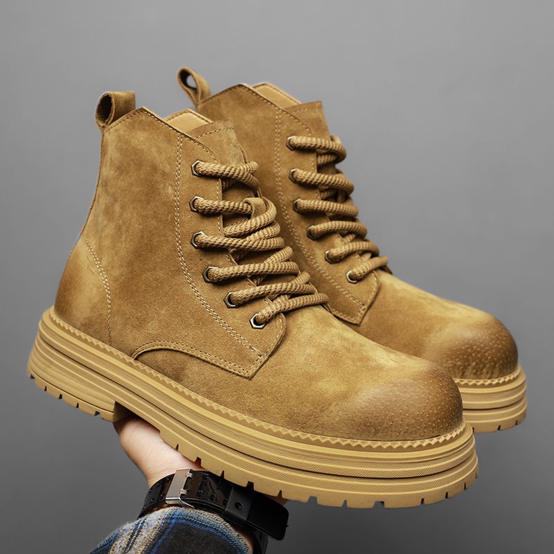 High Quality Men Ankle Boots F - Leather Work Boots ulasan dan harga