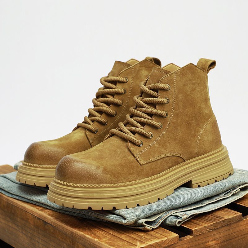 High Quality Men Ankle Boots F - Leather Work Boots ulasan dan harga