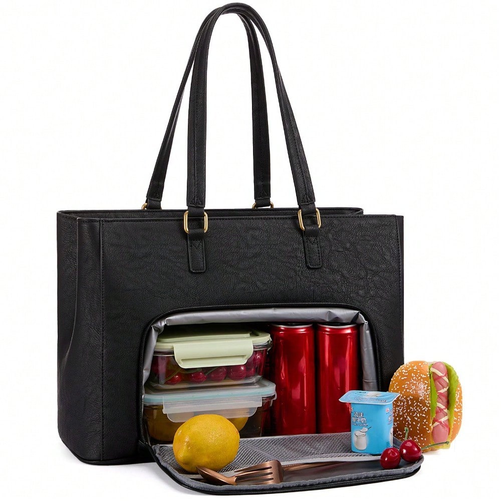 Women's Laptop Tote Bag – PU L - Leather Work Laptop Bag ulasan dan harga