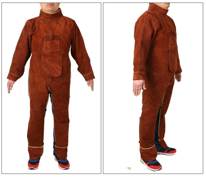 Cowhide Welding Clothes for Me - Leather Work Overalls ulasan dan harga