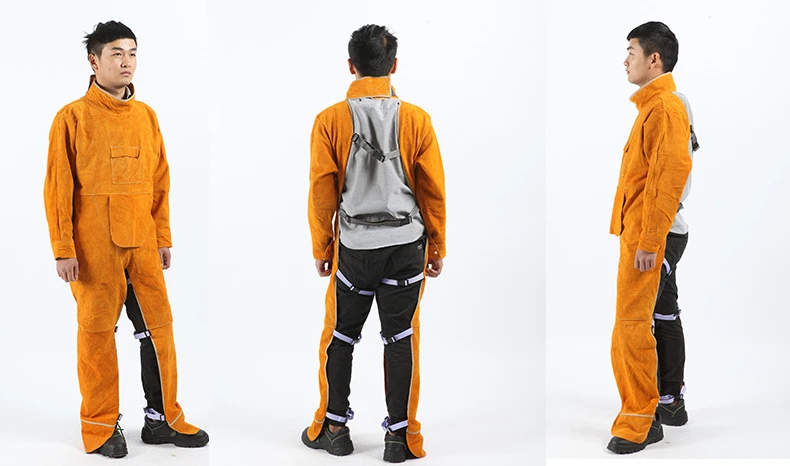 Cowhide Welding Clothes for Me - Leather Work Overalls ulasan dan harga