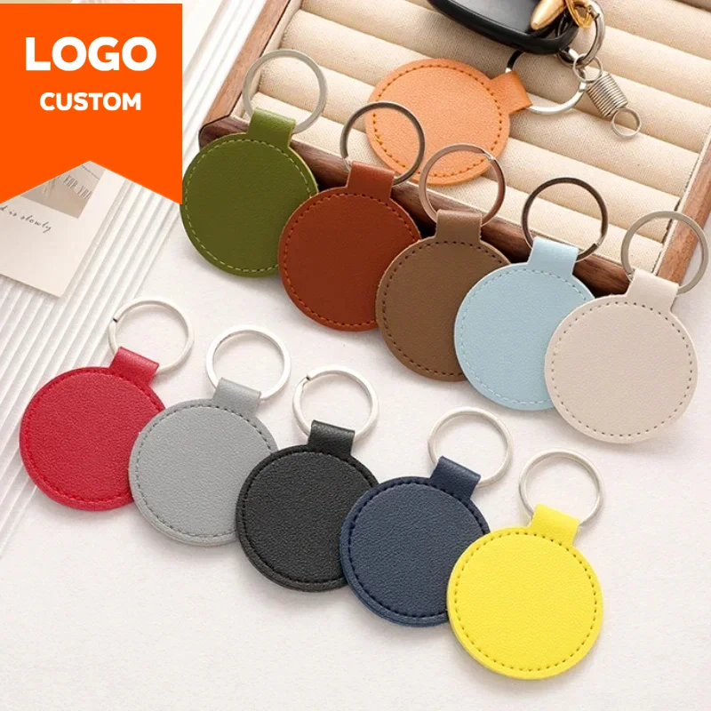 Laser Engrave Name Round PU Le - Leatherwork Rings ulasan dan harga