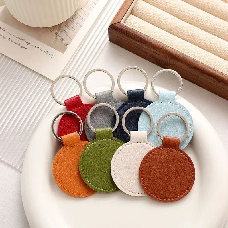 Laser Engrave Name Round PU Le - Leatherwork Rings ulasan dan harga