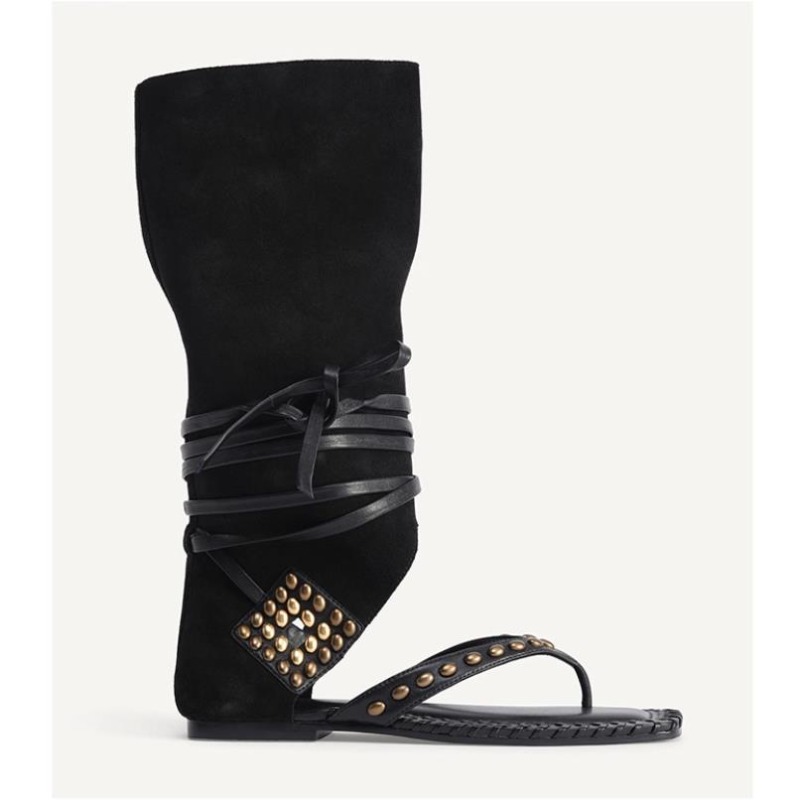 Summer Flat with Gladiator San - Leatherwork Rivets ulasan dan harga