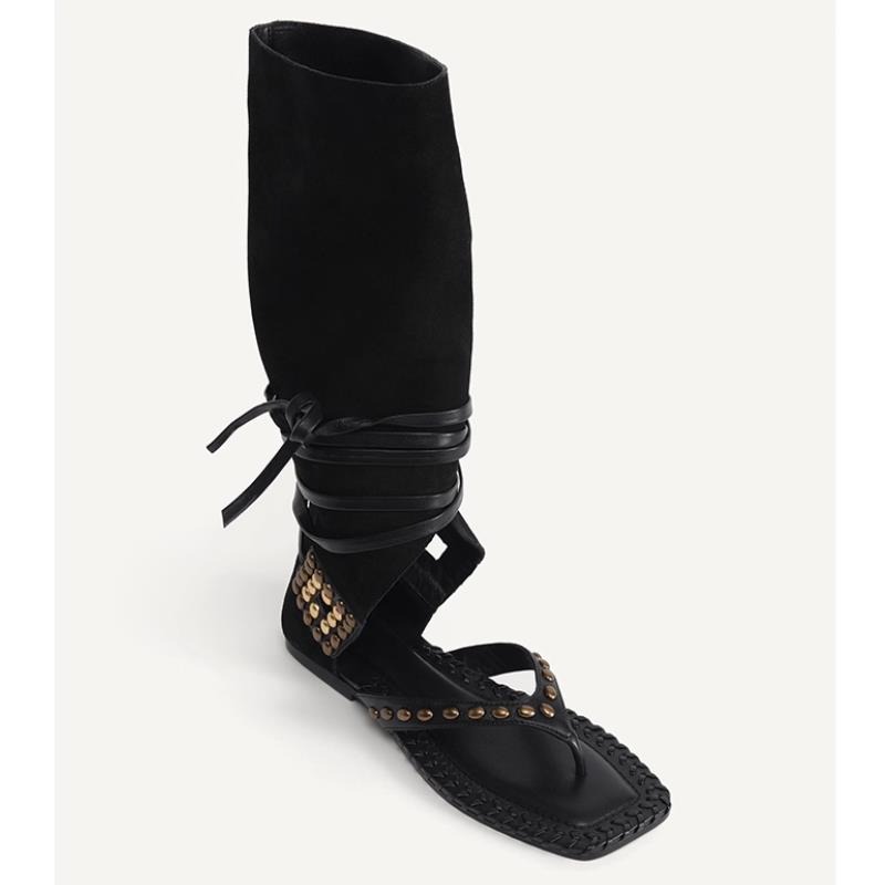 Summer Flat with Gladiator San - Leatherwork Rivets ulasan dan harga
