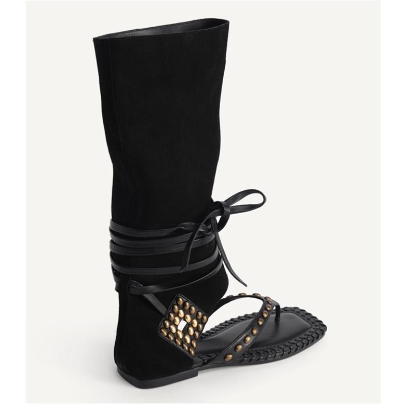 Summer Flat with Gladiator San - Leatherwork Rivets ulasan dan harga