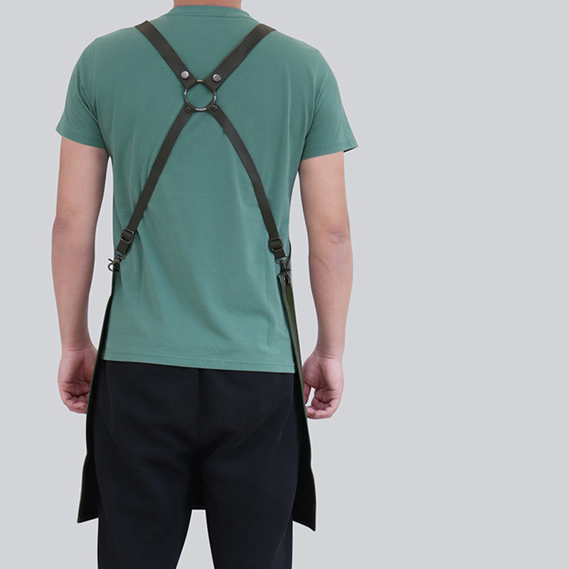pu leather apron custom logo w - Leather Work Overalls ulasan dan harga