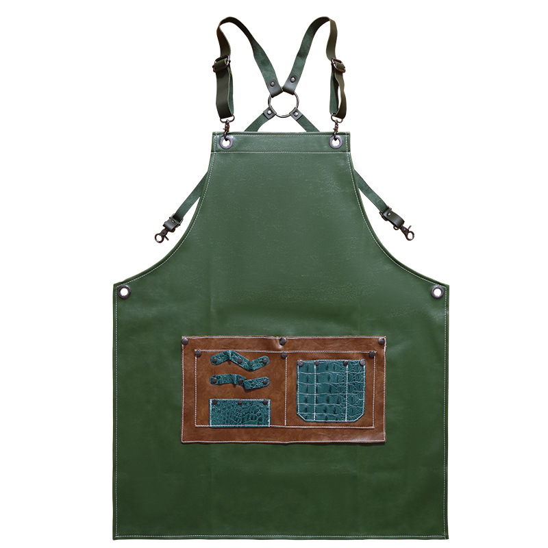 pu leather apron custom logo w - Leather Work Overalls ulasan dan harga