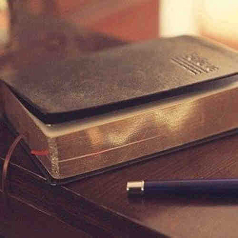 Vintage Thick Leather Bible No - Leather Work Diary ulasan dan harga