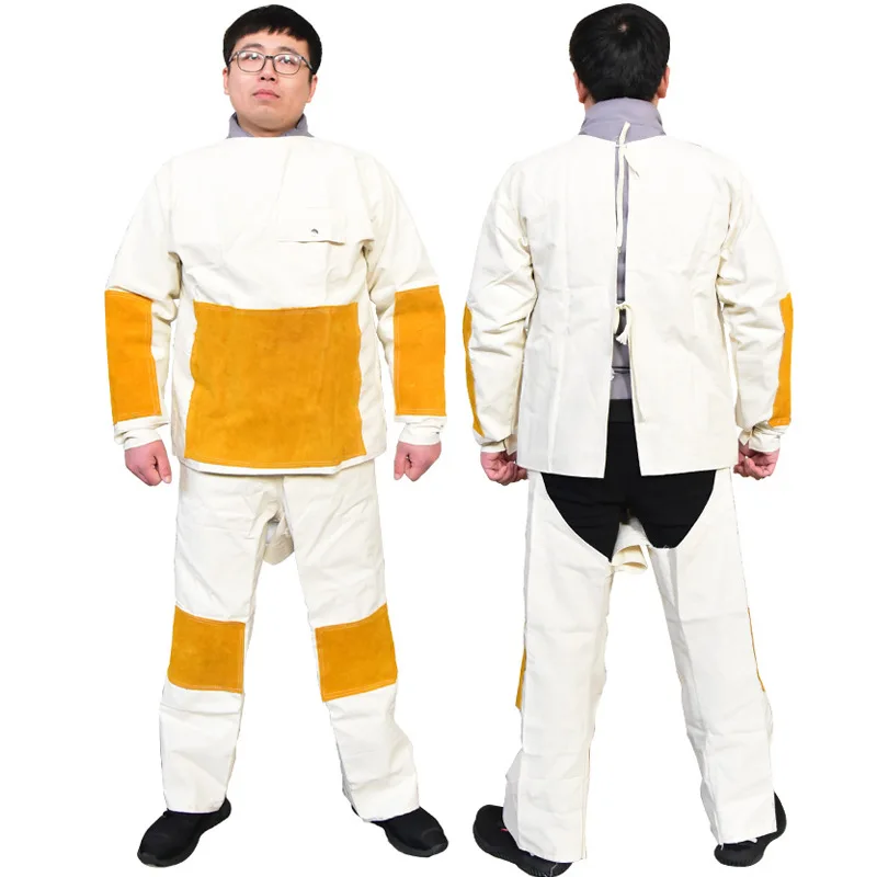 Welder Clothes Canvas Cowhide  - Leather Work Overalls ulasan dan harga