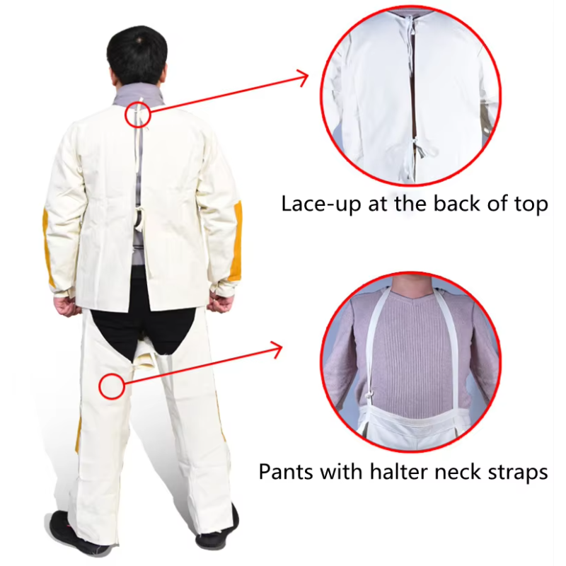 Welder Clothes Canvas Cowhide  - Leather Work Overalls ulasan dan harga