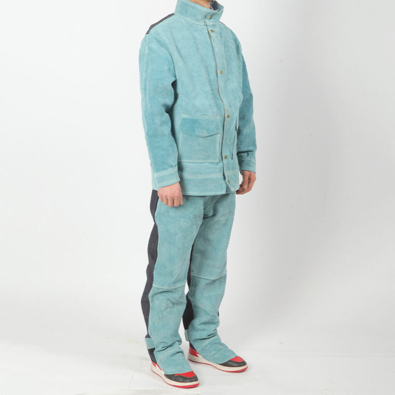 Split Cowhide Welding Work Sui - Leather Work Overalls ulasan dan harga