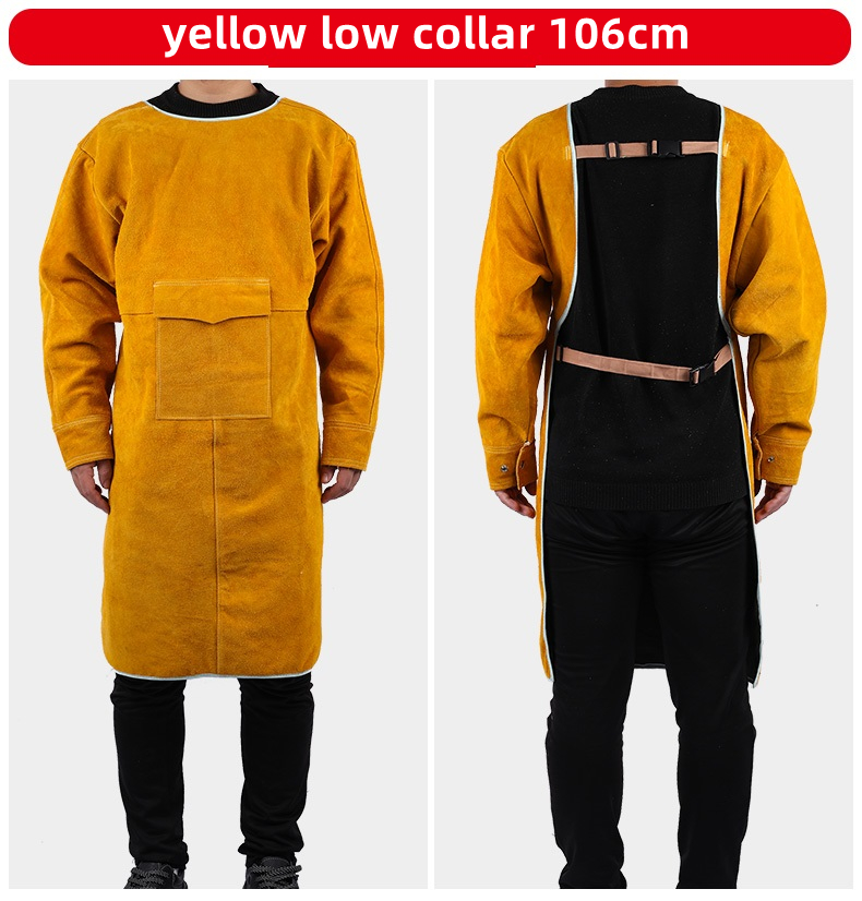 Leather Suede Electric Welding - Leather Work Overalls ulasan dan harga