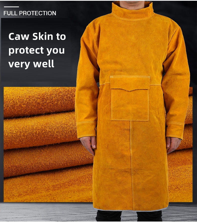 Leather Suede Electric Welding - Leather Work Overalls ulasan dan harga