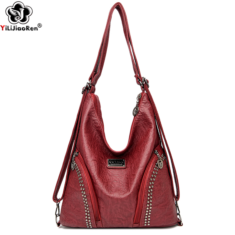 Multifunction Big Hand Bags fo - Leatherwork Rivets ulasan dan harga