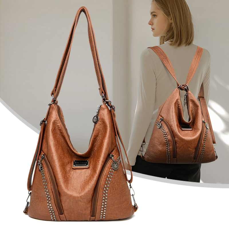 Multifunction Big Hand Bags fo - Leatherwork Rivets ulasan dan harga