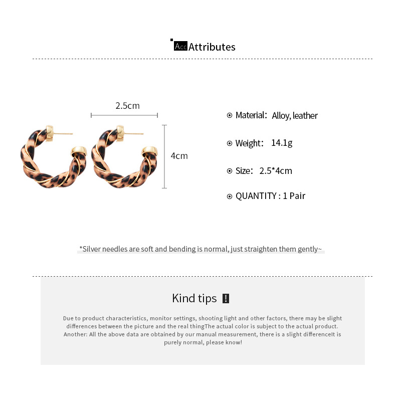 2025 Trendy Leopard Print Big  - Leatherwork Rings ulasan dan harga