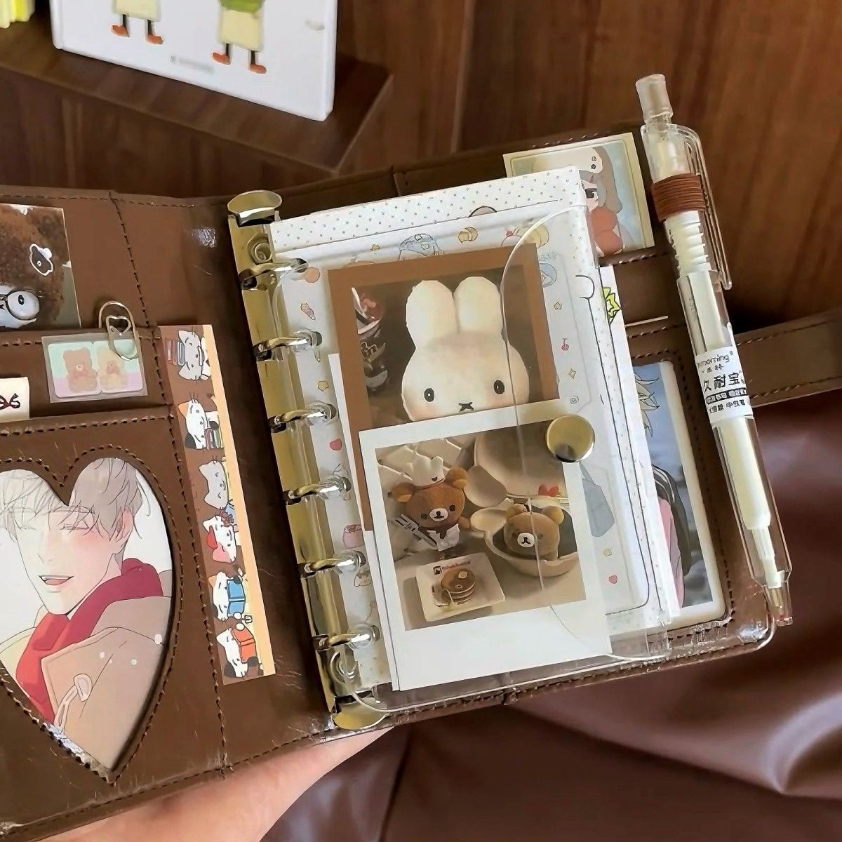 Retro Brown A7 Leather Loose L - Leather Work Diary ulasan dan harga