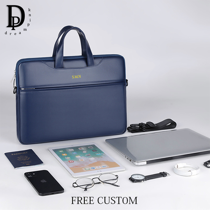 Business Briefcase For Man PU  - Leather Work Laptop Bag ulasan dan harga