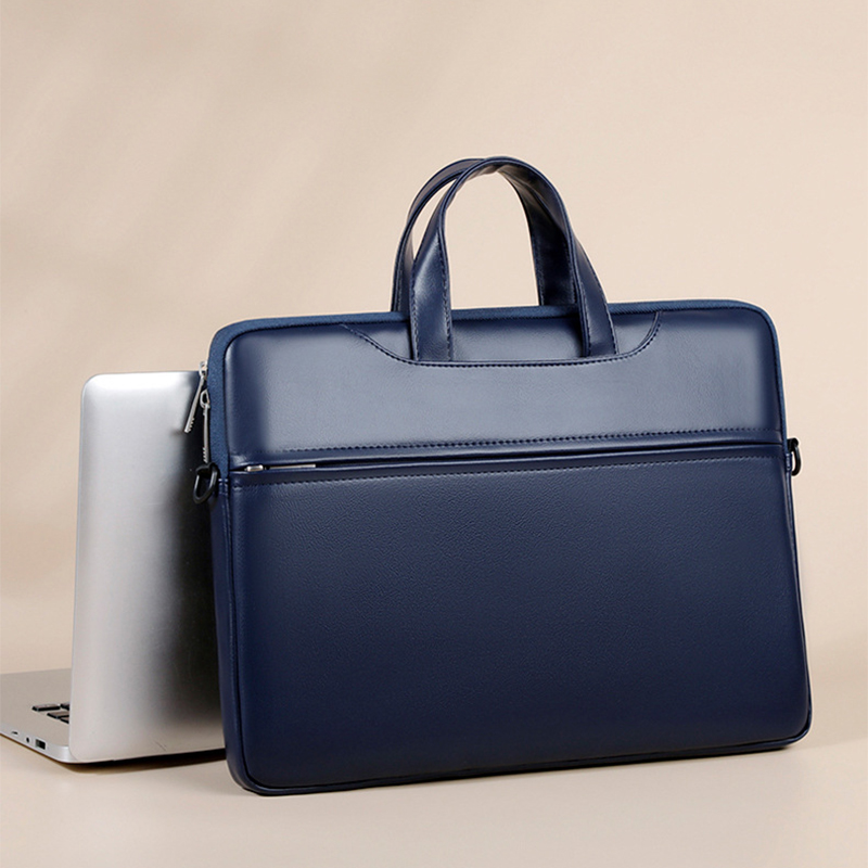 Business Briefcase For Man PU  - Leather Work Laptop Bag ulasan dan harga