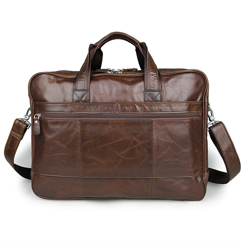 LACHIOUR Genuine Leather Men B - Leather Work Laptop Bag ulasan dan harga