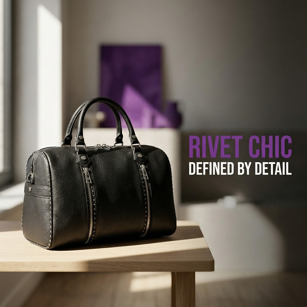 2026 New Model ZV Fashion Wome - Leatherwork Rivets ulasan dan harga