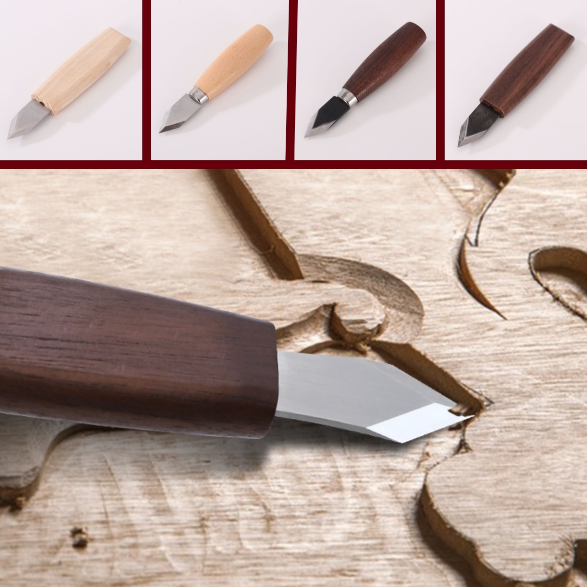 Marking Knife Steel Blade Doub - Leatherwork Knife Sheath ulasan dan harga