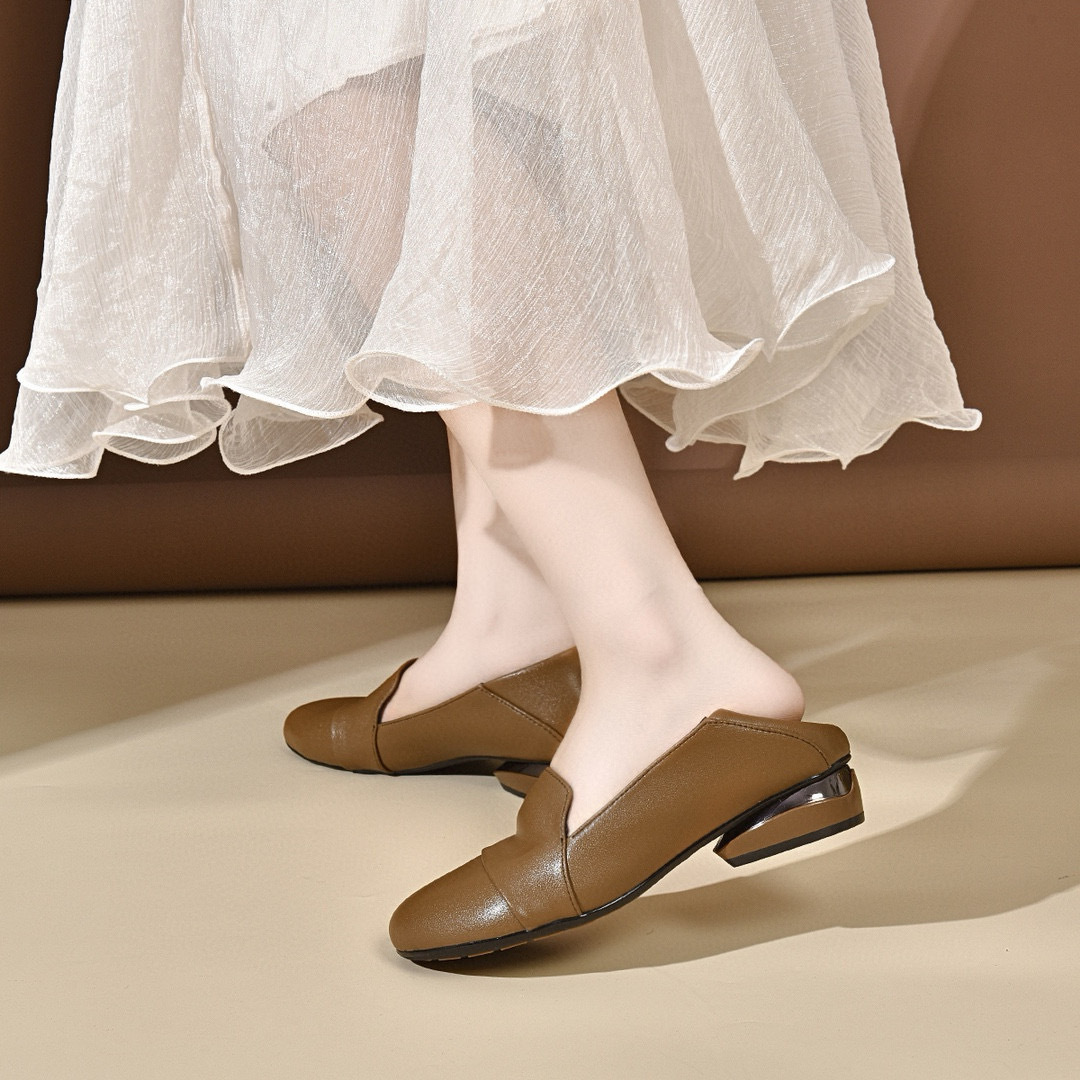 Women's shoes 2026 autumn low  - Leather Work Is ulasan dan harga