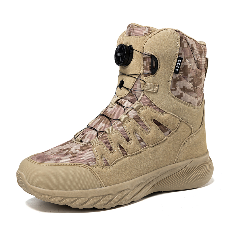 Large Outdoor Training Boots M - Leather Work Boots ulasan dan harga
